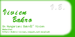 vivien bakro business card